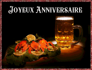 Gif animé joyeux anniversaire verre